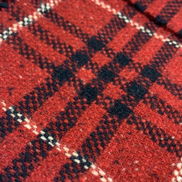 Burberry Red Plaid Scarf - NWOT - Picture 3 of 4